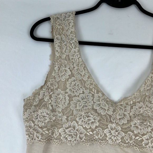 Winter Silk Cream Silk-Modal Lace Cami - Picture 3 of 8